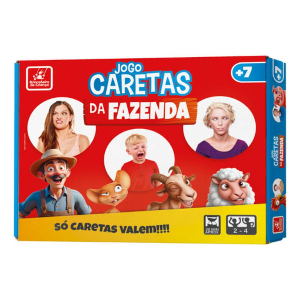 Jogo Caretas da Fazenda Brincadeira de Criança