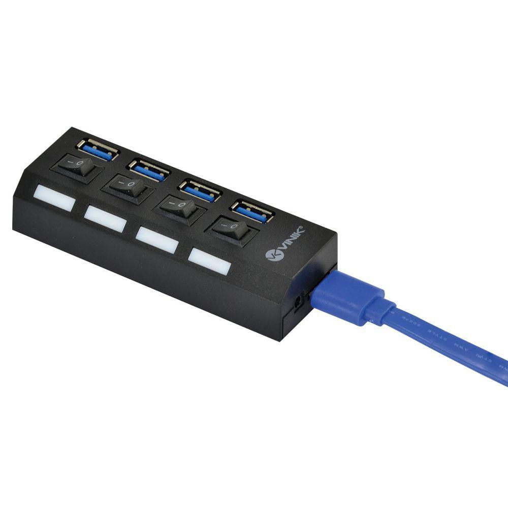 Hub Usb 3.0 4 Portas Com Interruptor Huv-50