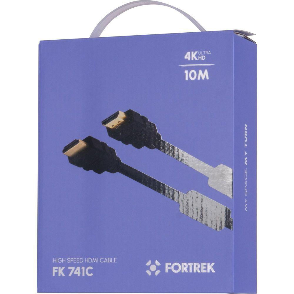 Cabo Hdmi Com Filtro 2.0 4k 10 Metros Hd2010 Fortrek Fk 741c