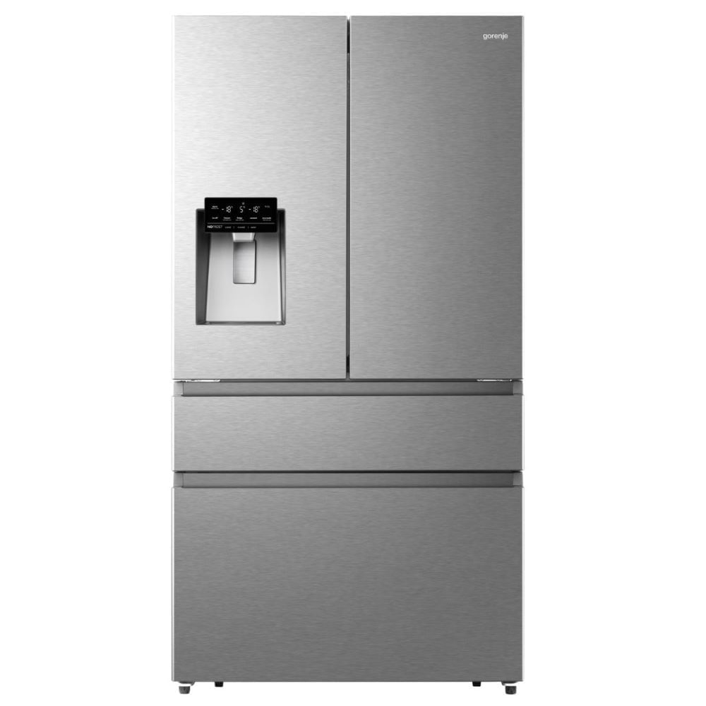 Geladeira Gorenje PureFlat Premium Triple Zone French Door Inverse 466L Inox 220V GRF-49W