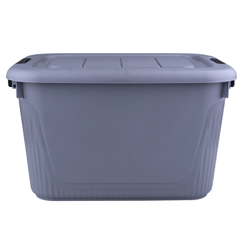 Caixa Organizadora Container 30L Plasnorthon 1530 Cinza