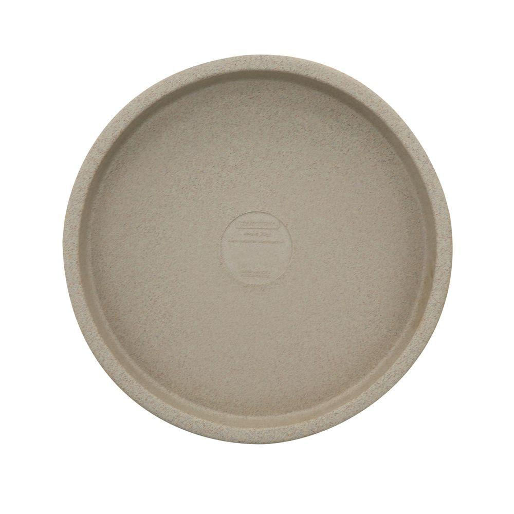 Prato Para Vaso Tramontina Em Polietileno Granito Areia M