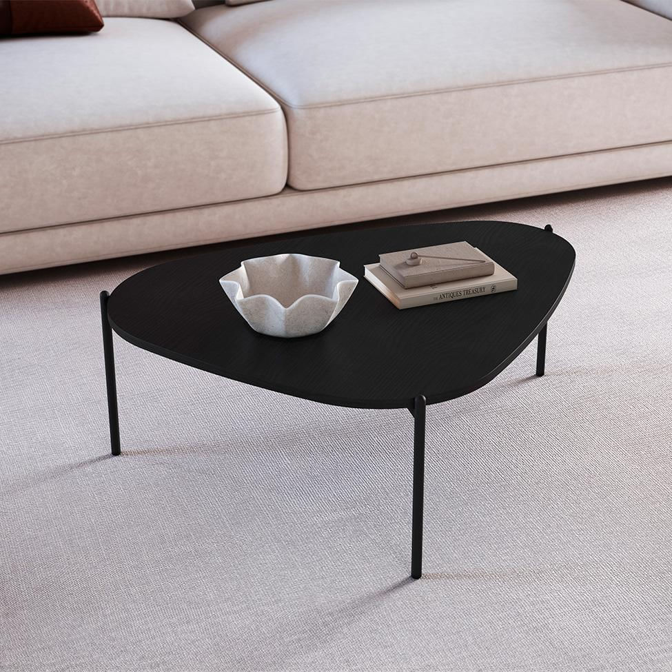 Mesa de Centro Complementos Orgânica Nero 77 cm