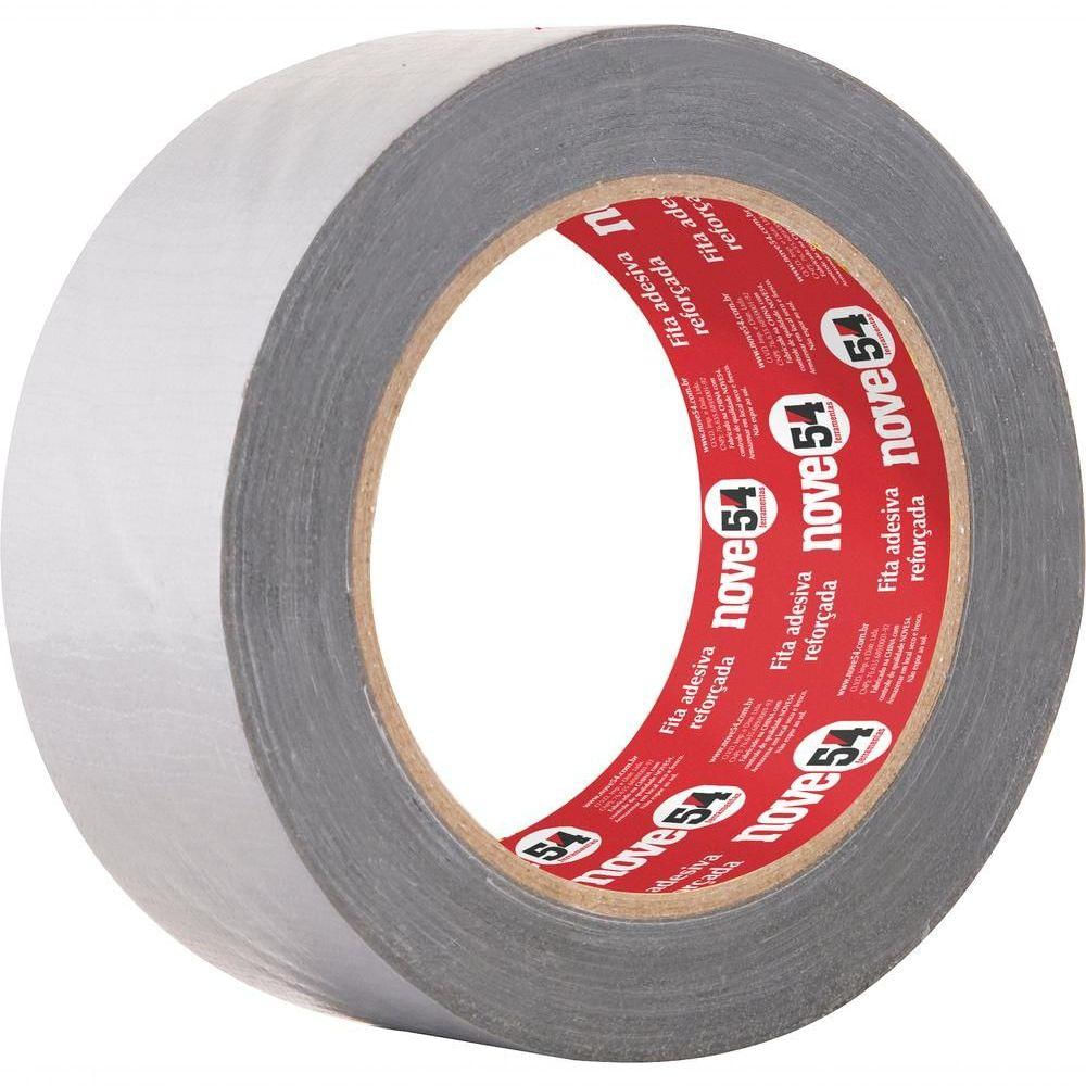 Fita Adesiva Reforçada Silver Tape 50Mmx25M Prata - Nove54