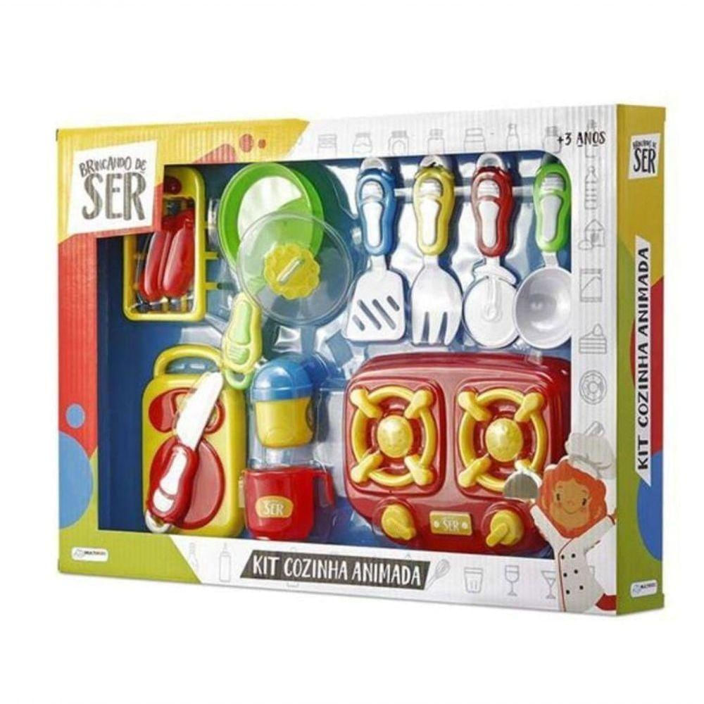 Kit Brincando De Ser Conjunto Cozinha Animada - Multikids