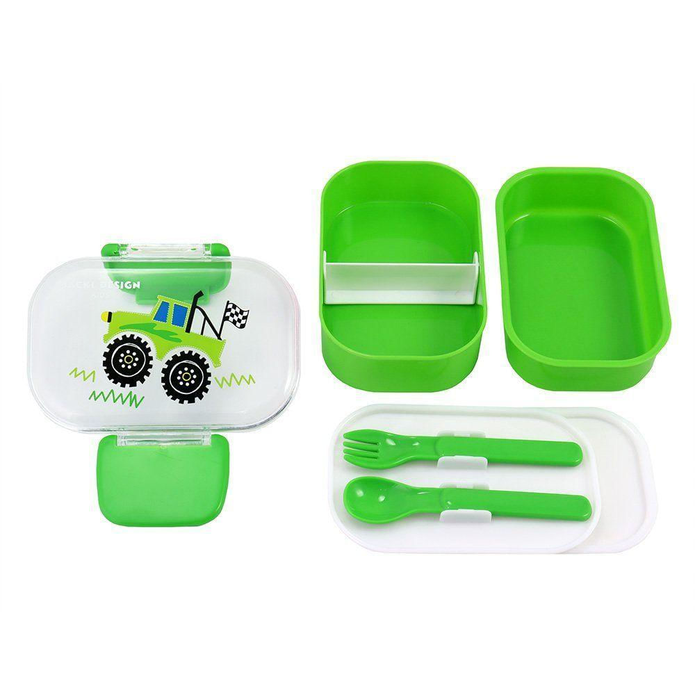 Pote P/ Lanche De 2 Andares Infantil 400ml Jacki Design - Piccolino Verde