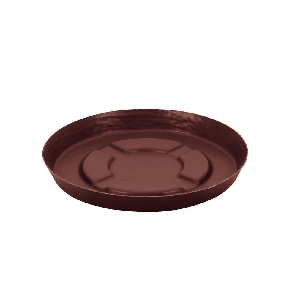 Vaso Tramontina Asteca Em Polietileno Concreto Com Prato 38 Cm Tramontina