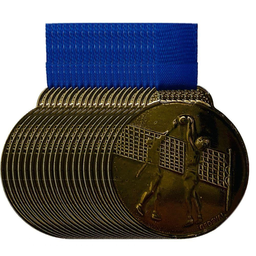 Conjunto 150 Medalhas Para Campeonato De Vôlei Torneio 3,5cm bronze