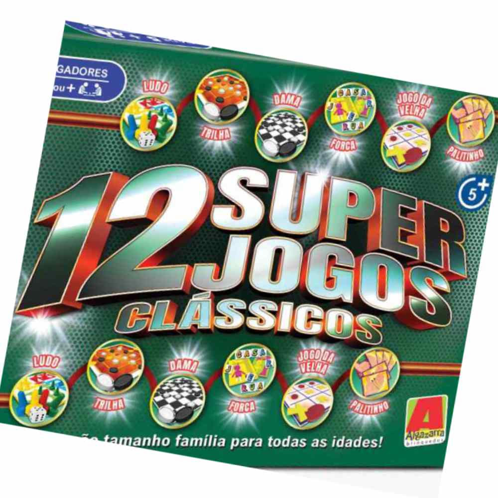 Jogo 12 Super Jogos Clássicos - 12 Jogos - Algazarra