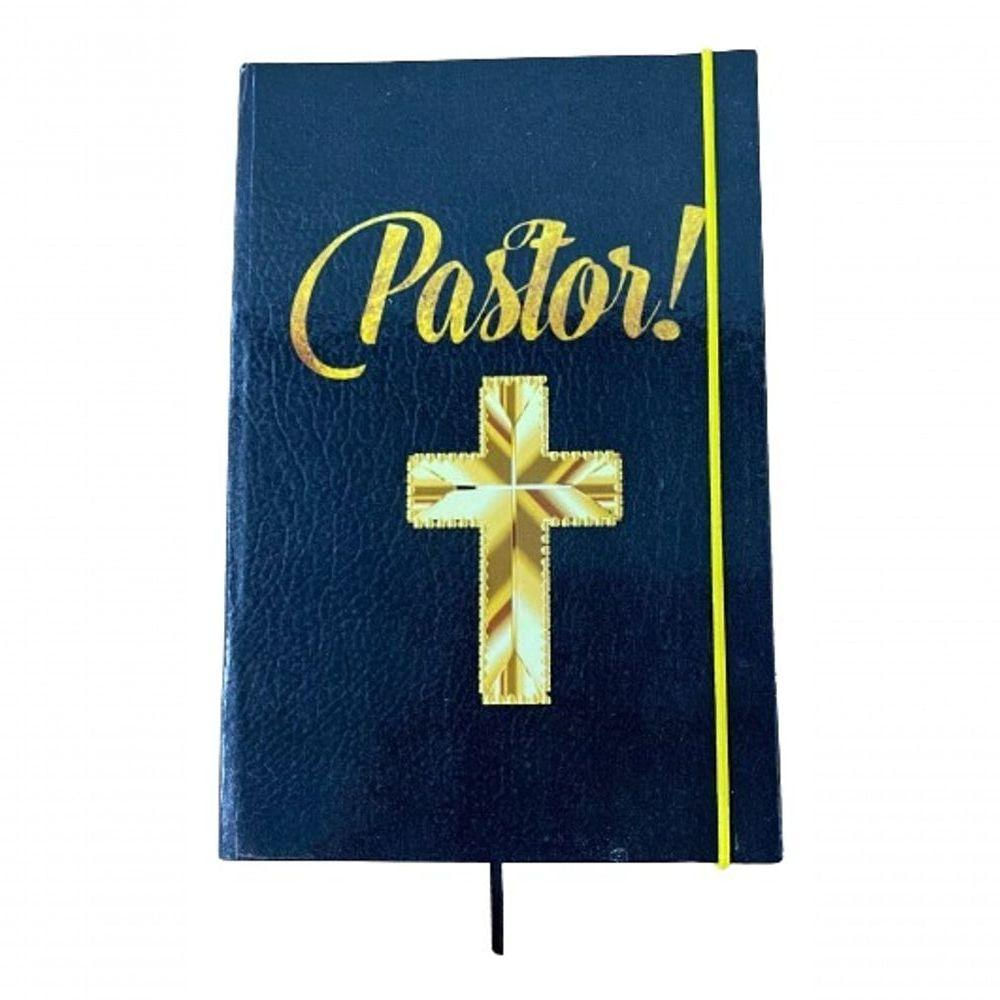 Caderno Sketchbook Grande Capa Religião 21x14cm Pastor Miolo Sem Pauta Para Desenhar