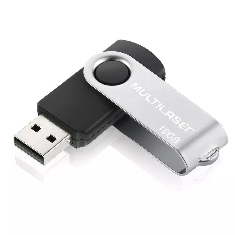 Pen Drive Twist 2 Multilaser 16Gb Pd588 Preto