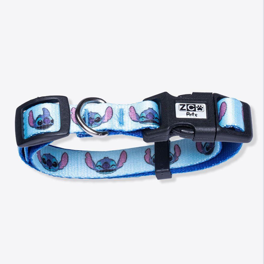 Coleira Para Cachorro Zonacriativa Pets Stitch Disney P