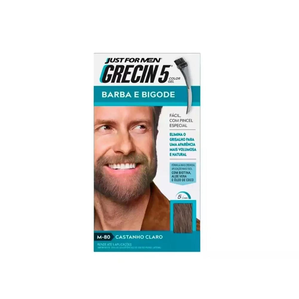 Loção Barba E Bigode Castanho Claro Grecin5 60ML