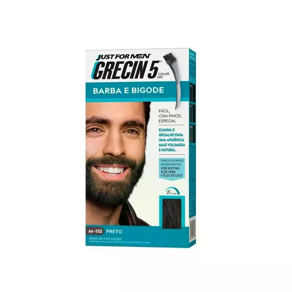 Loção Barba E Bigode Preto Grecin5 60ML