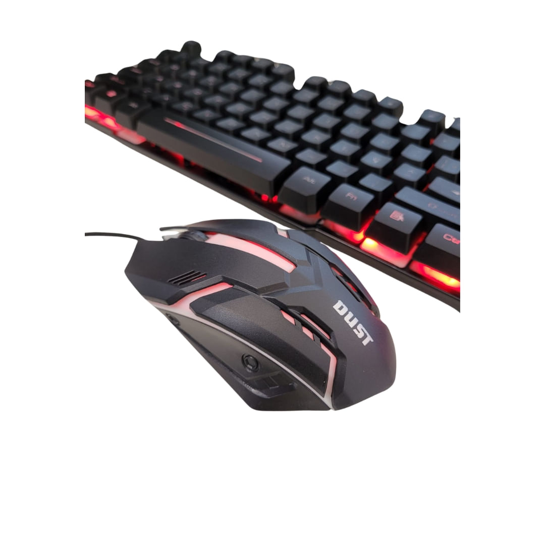 Kit Gamer 2 em 1 Teclado e Mouse Rgb X51- Dust