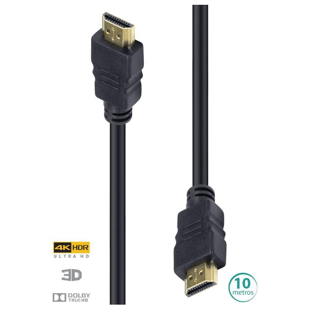 Cabo Hdmi 2.0 4K Ultra Hd 3D Conexao Ethernet 10 Metros - H20-10