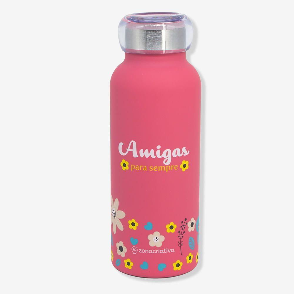 Garrafa Bubble Amigas Floral Zonacriativa