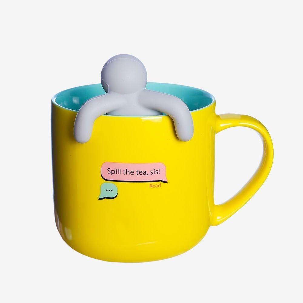 Caneca Com Infusor Bob Esponja