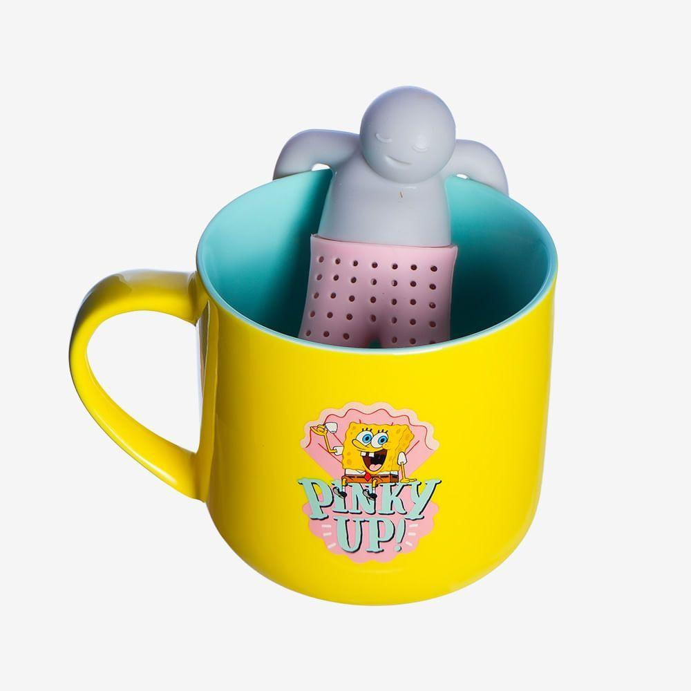 Caneca Com Infusor Bob Esponja