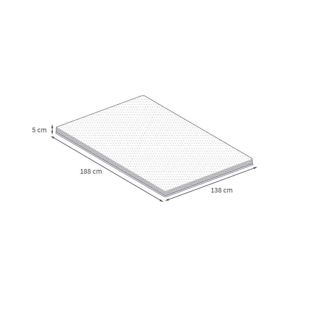 Pillow Top Casal Guldi Soft com Espuma D30 com Alça (5x138x188) Branco