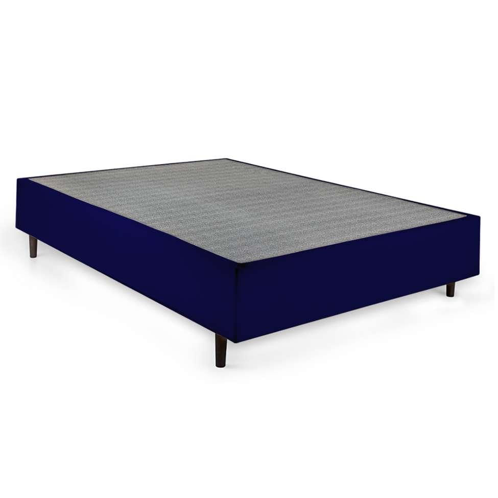 Base para Cama Box Queen Guldi (38x158x198) Azul e Cinza