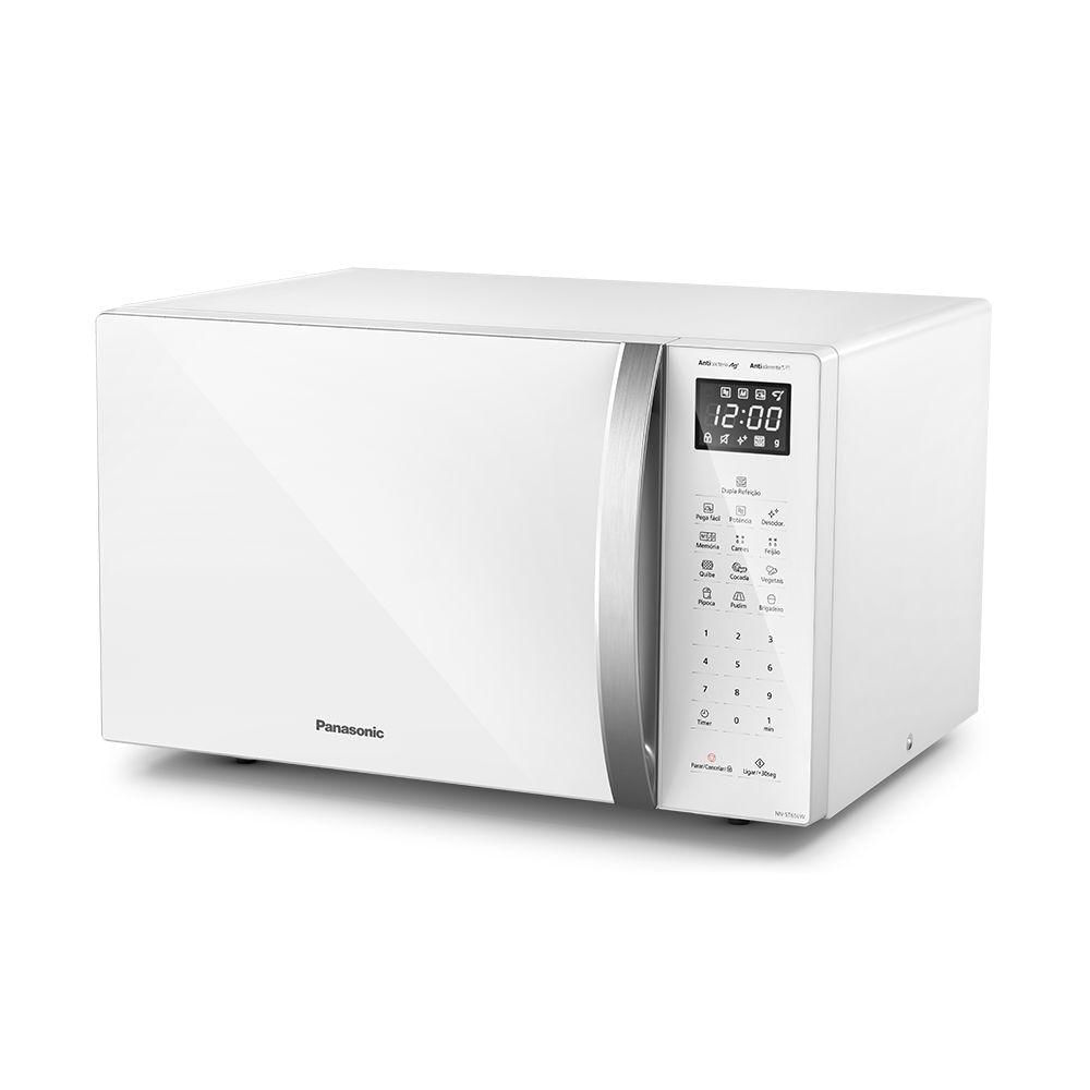 Micro-ondas Panasonic Dupla Refeição 34L Branco - ST65LWRU 110V