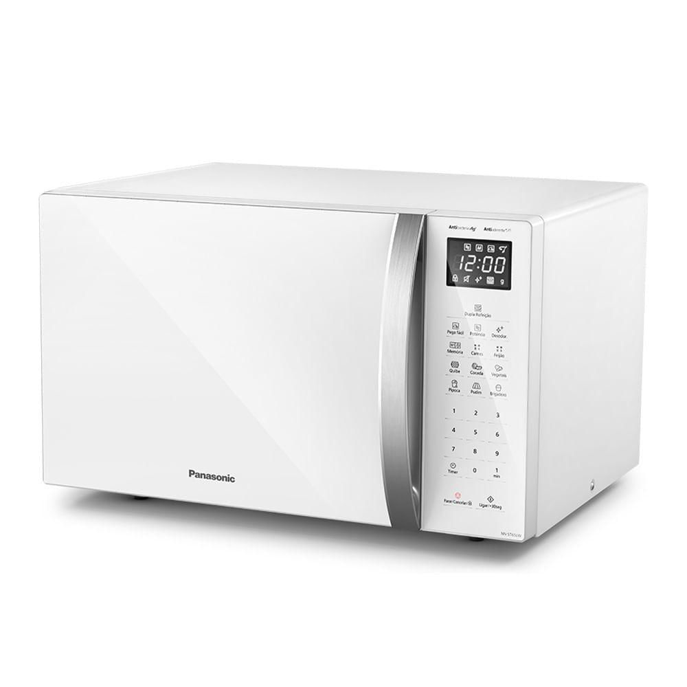 Micro-ondas Panasonic Dupla Refeição 34L Branco - ST65LWRU 220V