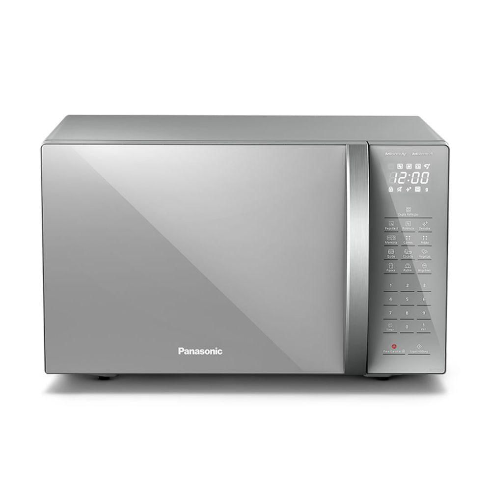 Micro-ondas Panasonic Tecnologia Antibactéria AG 34L Inox - ST67LSRU 220V