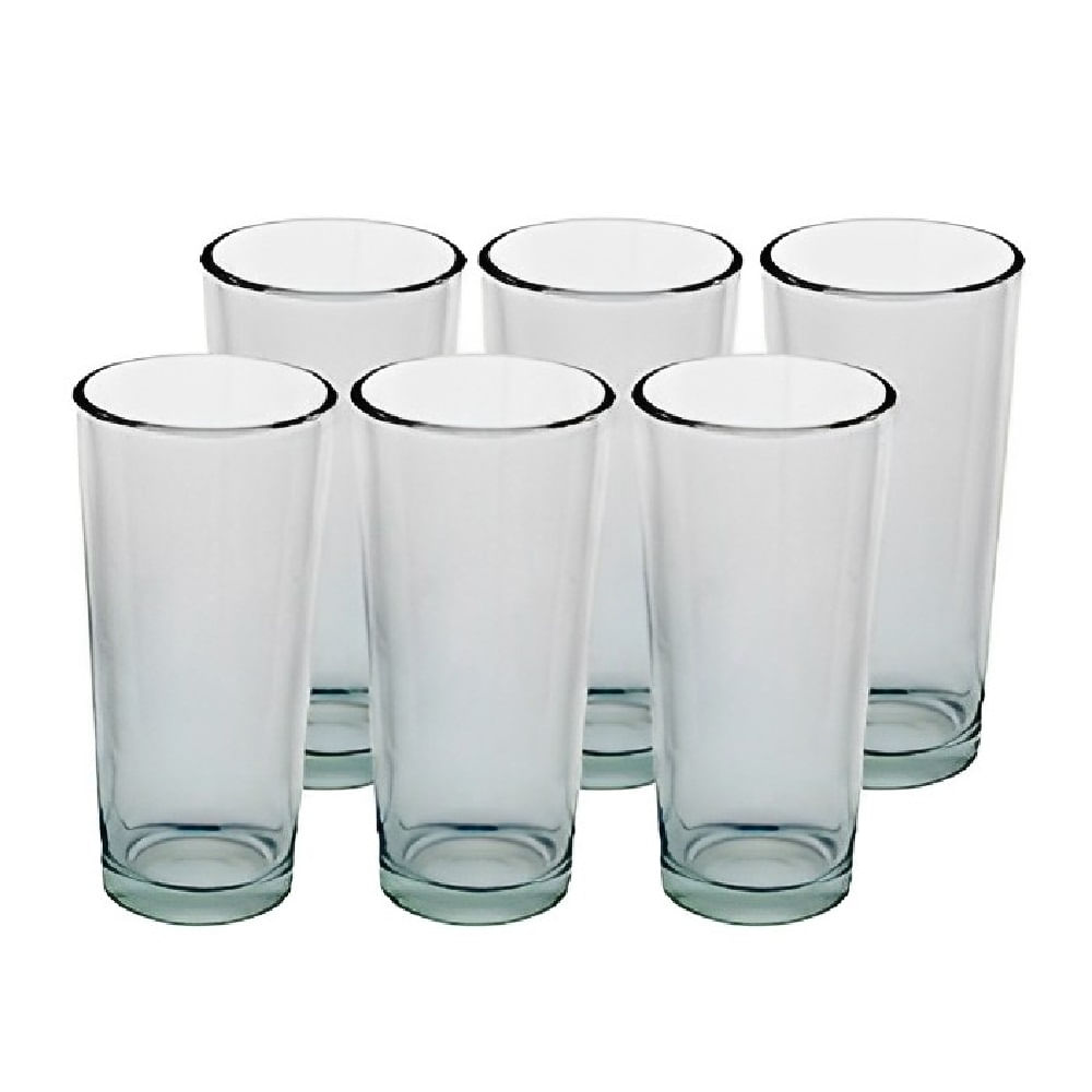 Conjunto de 6 Copos Altos de Vidro Gallery, A13cm, 260ml