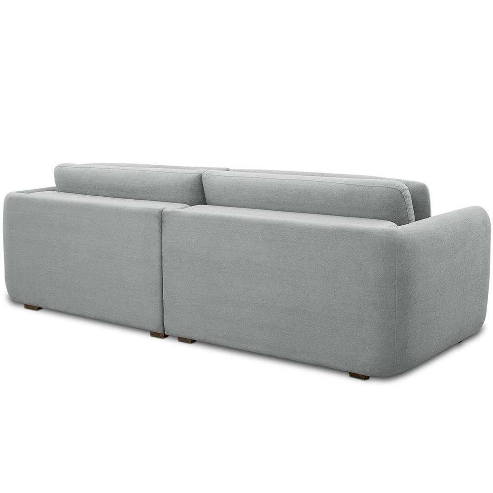 Sofá Retrátil Reclinável Para Sala Living 3 Lugares Jacob 194cm T03 Linho Cinza Urano - Lyam Decor