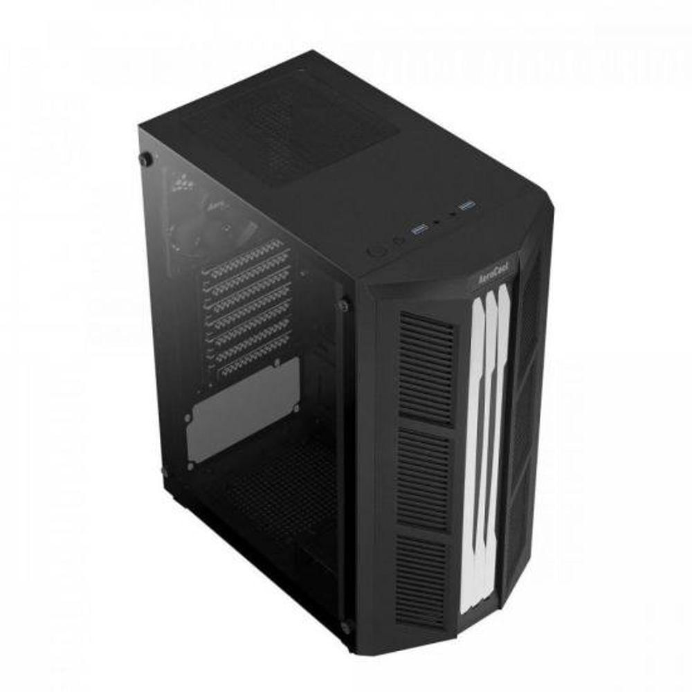 Gabinete Gamer Aerocool Prime Preto Rgb Lateral Vidro