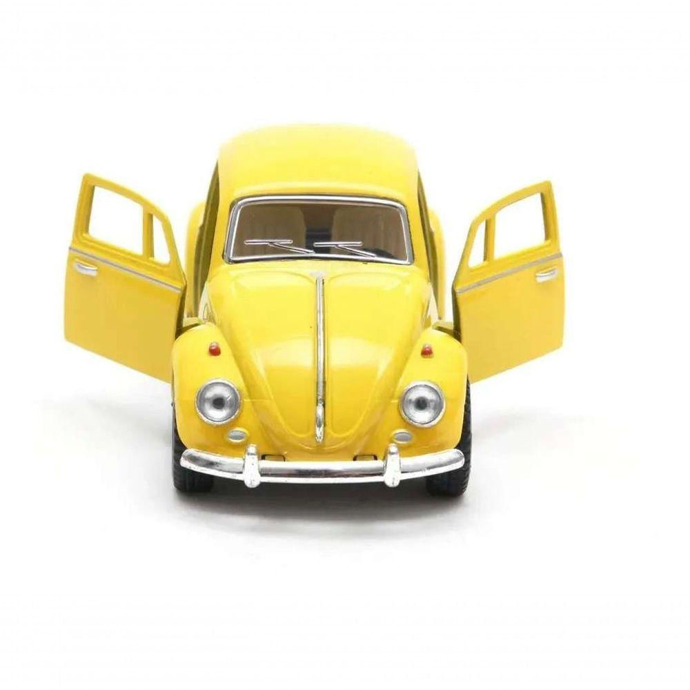 Miniatura Metal Volkswagen Fusca Amarelo 1967 Kt5057d