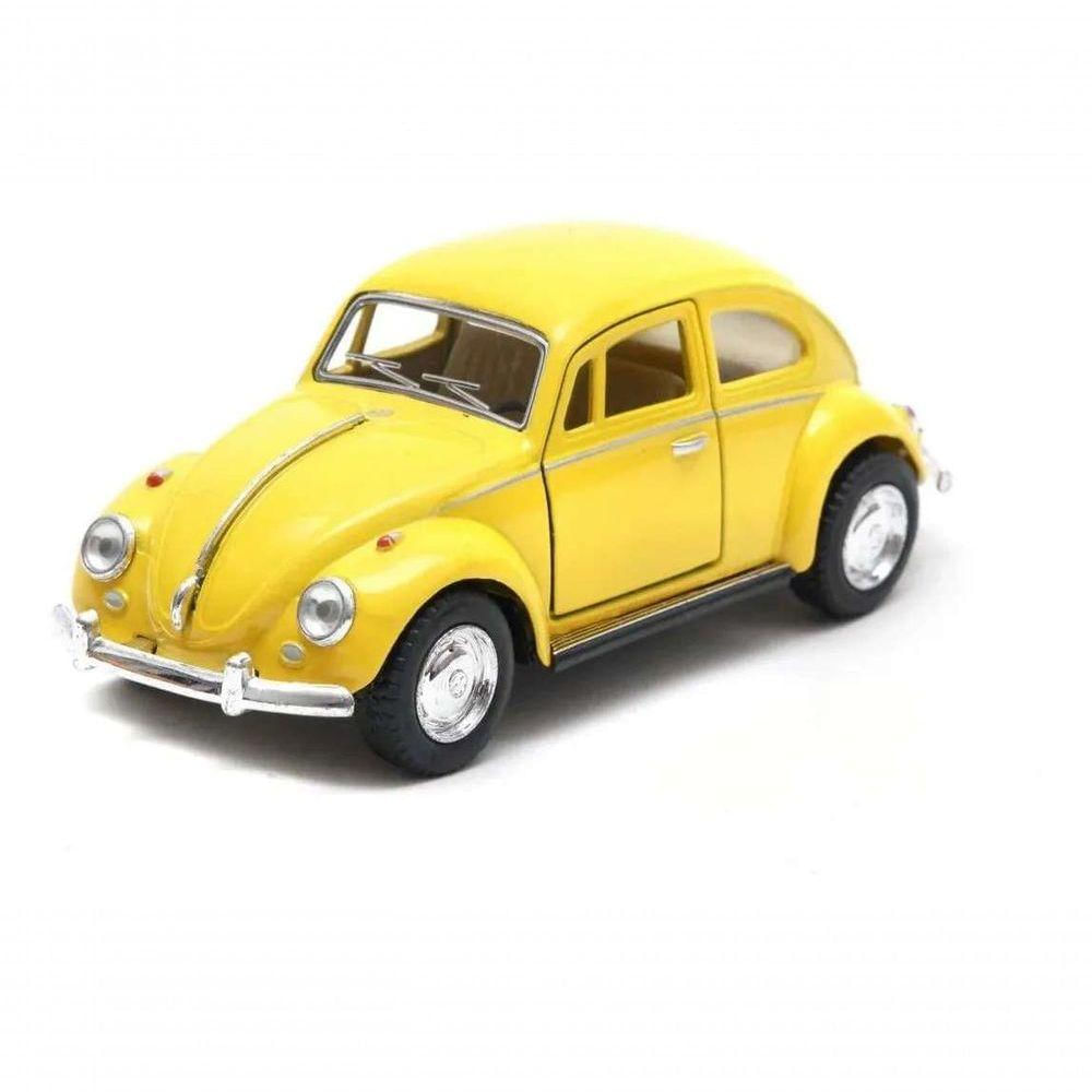 Miniatura Metal Volkswagen Fusca Amarelo 1967 Kt5057d