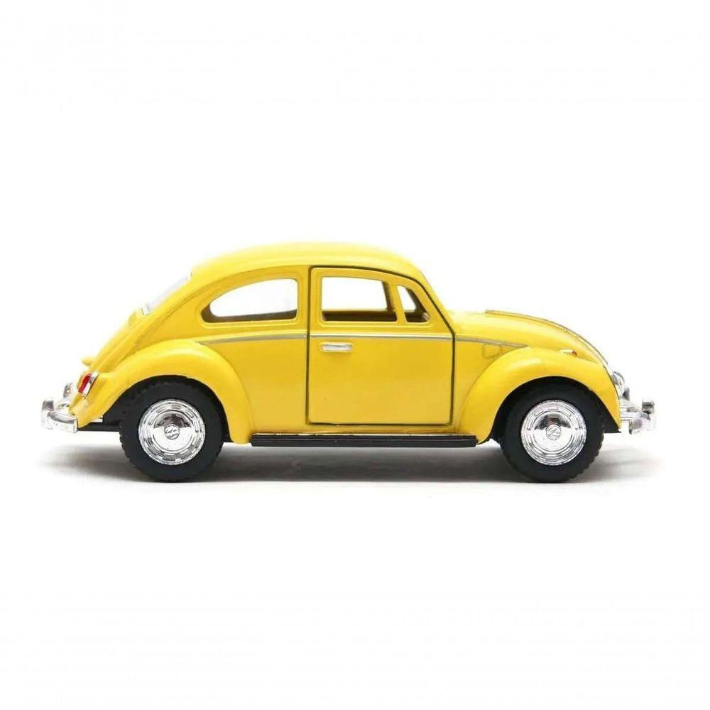 Miniatura Metal Volkswagen Fusca Amarelo 1967 Kt5057d