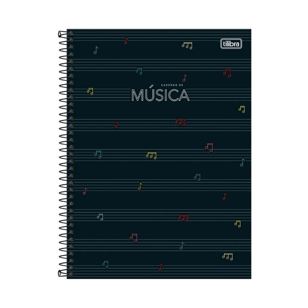 Caderno De Música Espiral Capa Dura - 80 Folhas - Tilibra