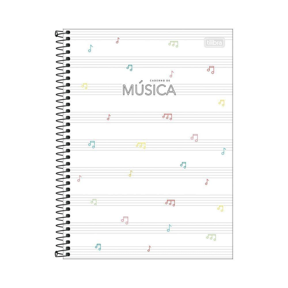 Caderno De Música Espiral Capa Dura - 80 Folhas - Tilibra