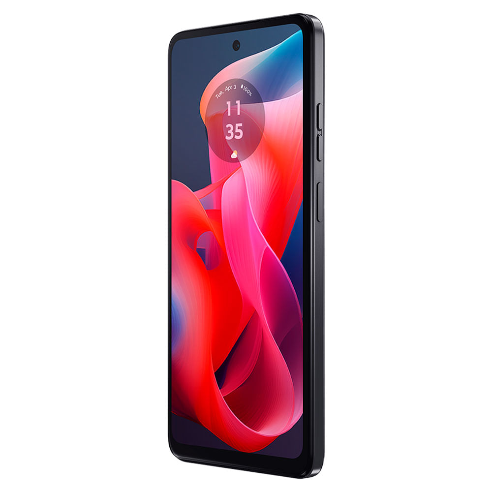 Smartphone Motorola G24 4G 128GB Tela de 6.6" Câmera Dupla 50MP + 2MP Grafite