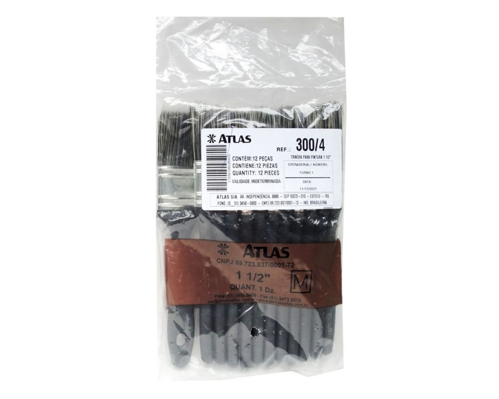 Trincha Atlas 300/4 D 1.1/2 c/12pcs