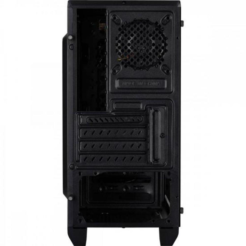 Gabinete Gamer Aerocool Mini Cylon Preto Rgb Lateral Acrílico