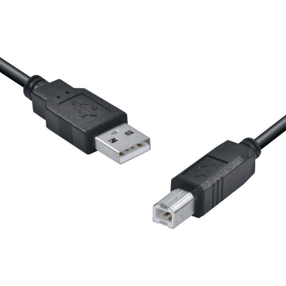 Cabo Usb Para Impressora A Macho X B Macho 2.0 - 1.8m Uambm-18 - Pc - 10