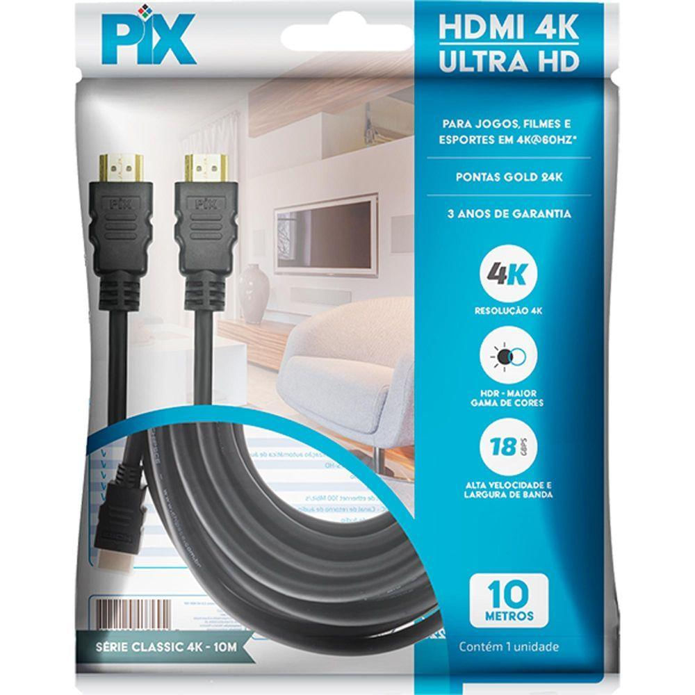 Cabo Hdmi 2.0 4k 10m Pix