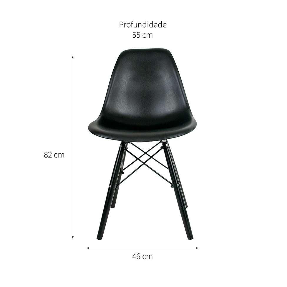 Cadeira Charles Eames II Preta