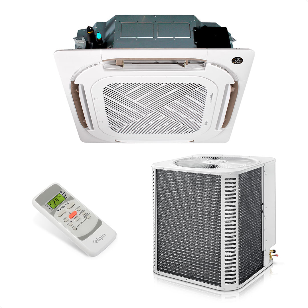 Ar Condicionado Split Cassete Inverter Eco Elgin 36000 Btus R-32 Frio 220V Monofásico 45KVFI36C2NA