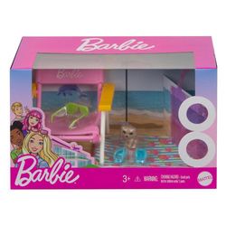 Barbie Estante Móveis e Acessórios - UM DIA NA PRAIA