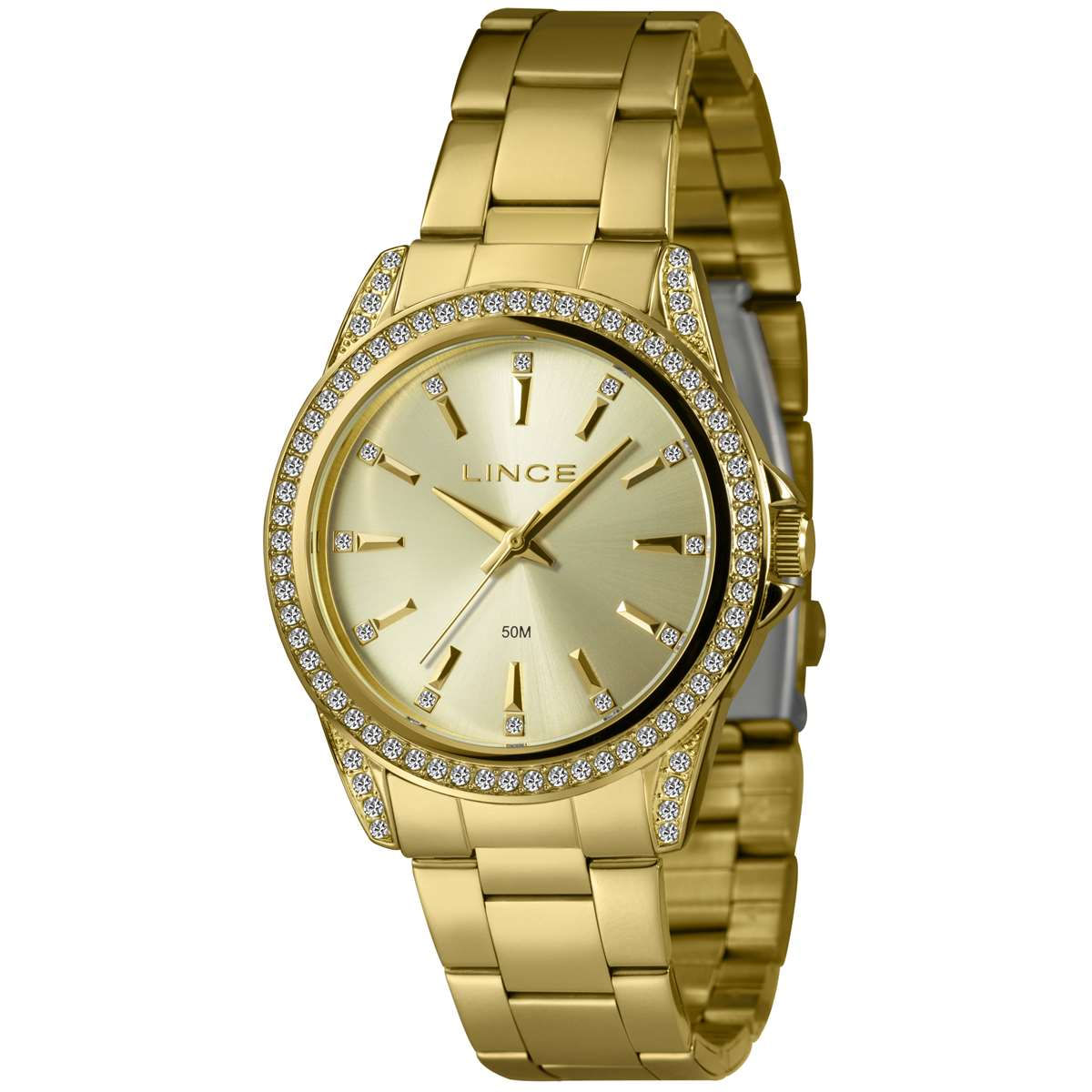 Relógio Lince Feminino Ref:Lrgj160l40 C1kx Fashion Dourado