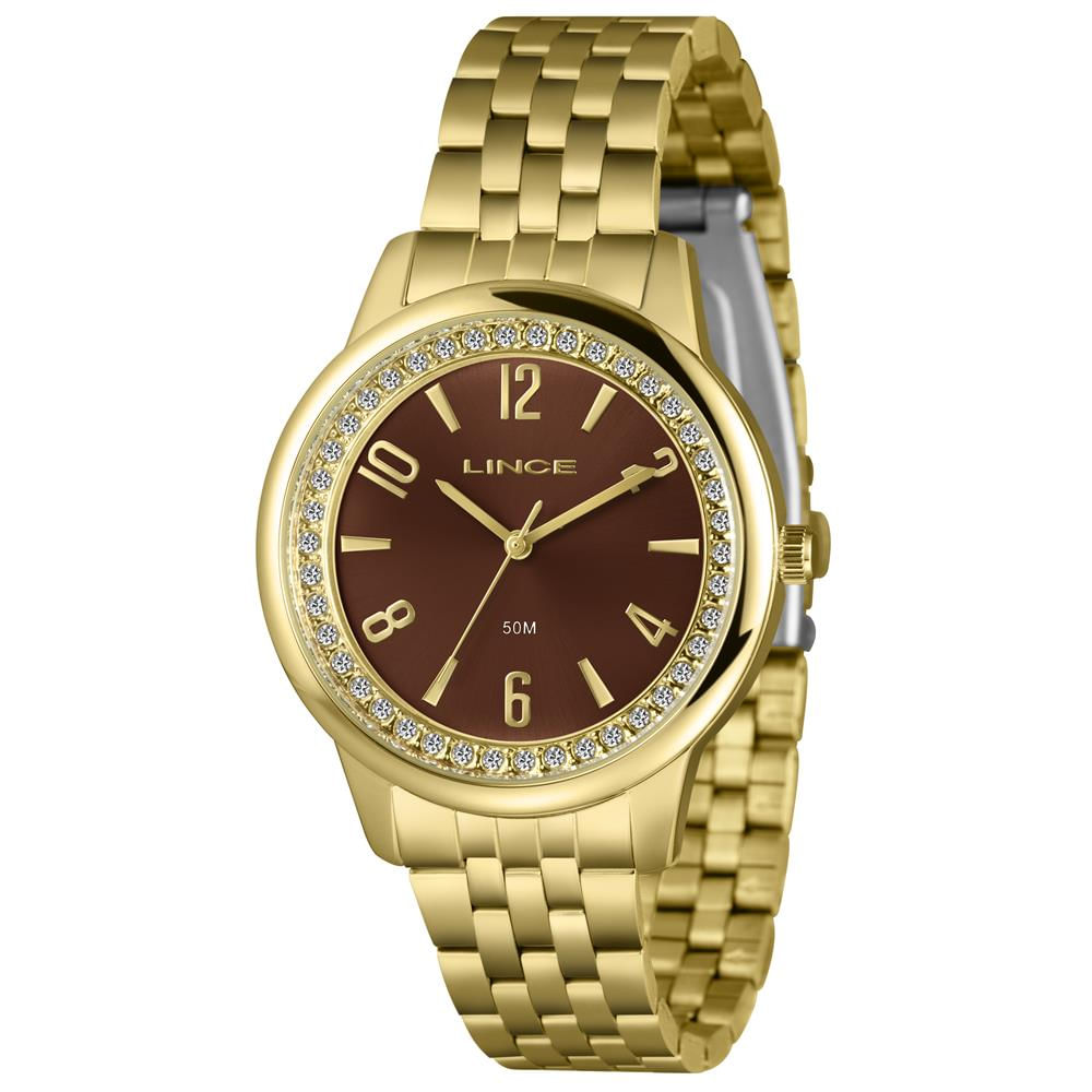 Relógio Lince Feminino Ref: Lrgj173l40 N2kx Casual Dourado