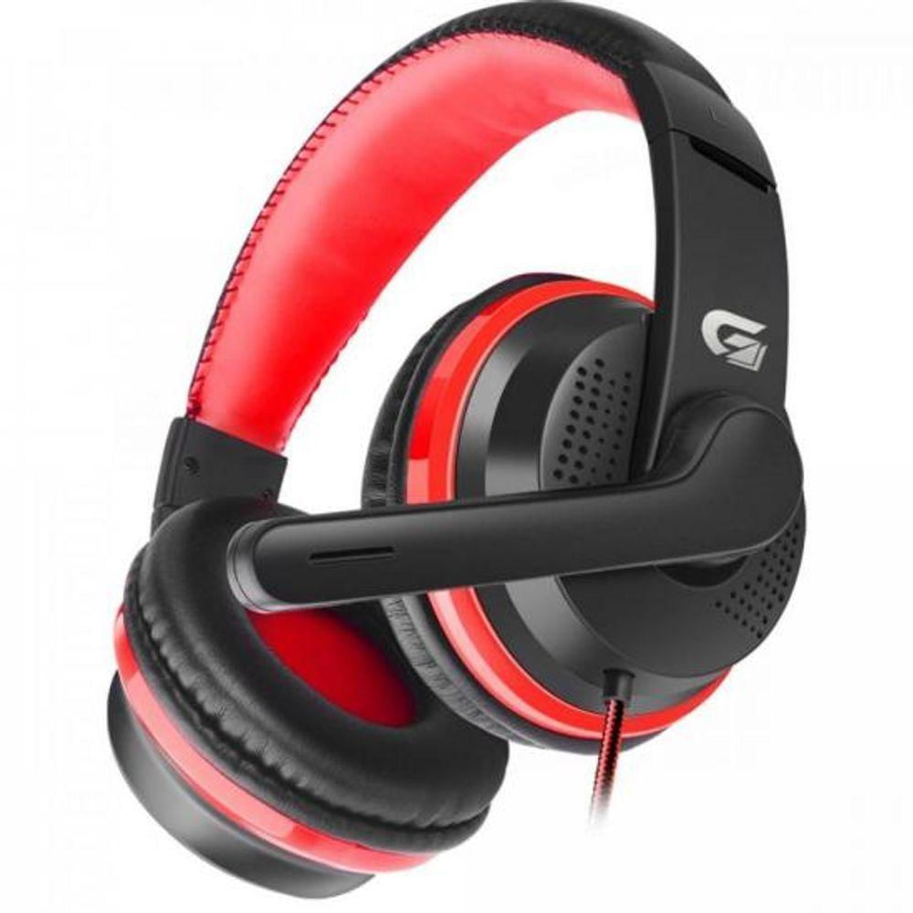 Headset Gamer Spider Black Preto/vermelho Fortrek G