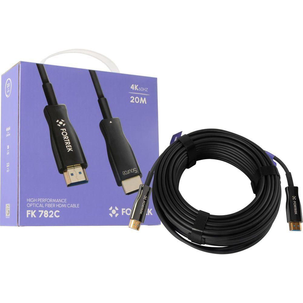 Cabo Hdmi Fibra óptica 4k Fk 782c 20m Fortrek