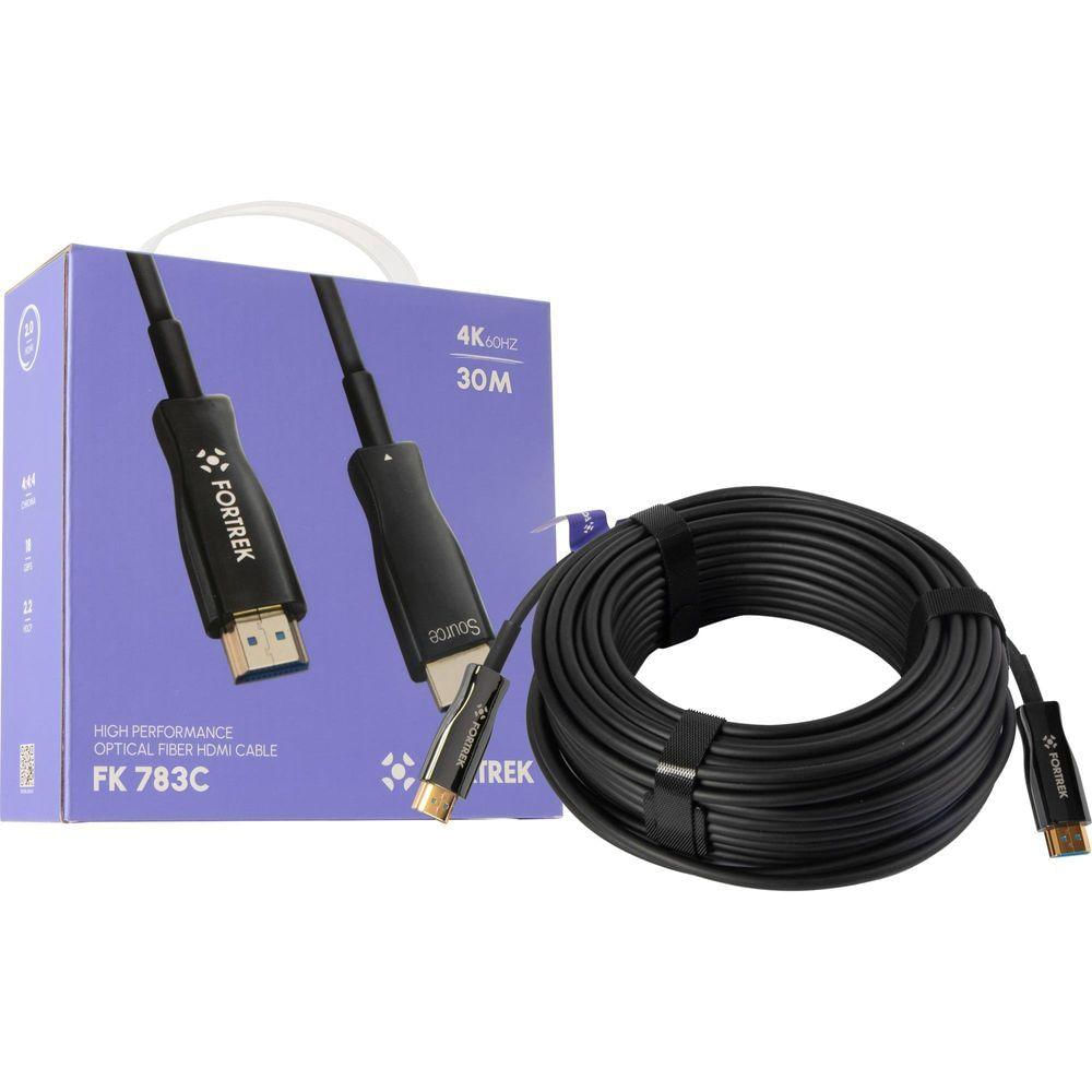 Cabo Hdmi Fibra óptica 4k Fk 783c 30m Fortrek