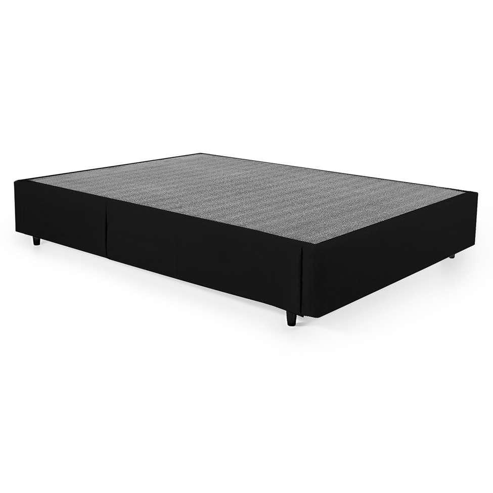 Base para Cama Box Casal Guldi com Guarda Objetos Azul